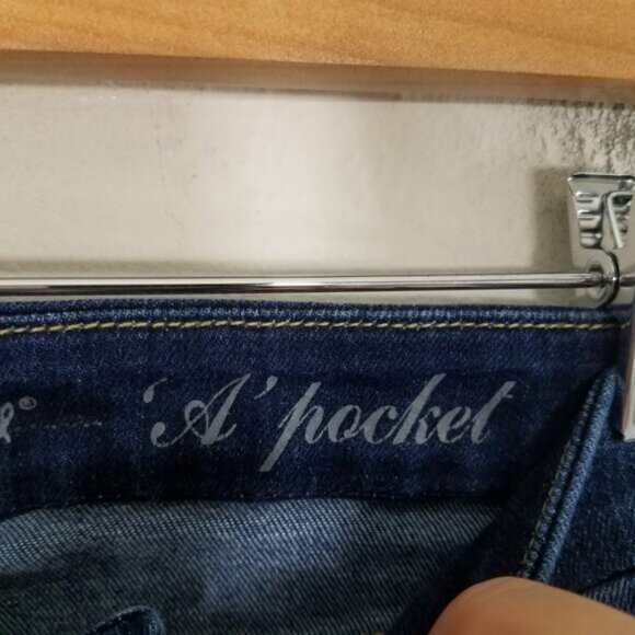 7 For All Mankind 'A' Pocket Stretch Jeans Blue Size 27 - Picture 4 of 8